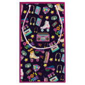 90's Hip Hop Vibes Retro maakte me patroon Klein Cadeauzakje (Achterkant)