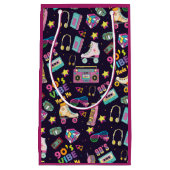 90's Hip Hop Vibes Retro maakte me patroon Klein Cadeauzakje (Voorkant)