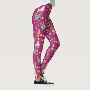 90's Hip Hop Vibes Retro maakte me patroon Leggings