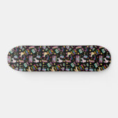 90's Hip Hop Vibes Retro maakte me patroon Persoonlijk Skateboard (Horizontaal)