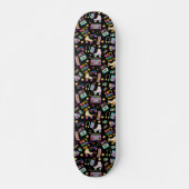 90's Hip Hop Vibes Retro maakte me patroon Persoonlijk Skateboard (Voorkant)