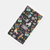 90's Hip Hop Vibes Retro maakte me patroon Servet (Hoek)