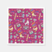 90's Hip Hop Vibes Retro maakte me patroon Servet (Voorkant)