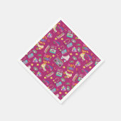 90's Hip Hop Vibes Retro maakte me patroon Servet (Hoek)