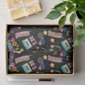 90's Hip Hop Vibes Retro maakte me patroon Tissuepapier (Geschenk)