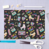 90's Hip Hop Vibes Retro maakte me patroon Tissuepapier (Craft)