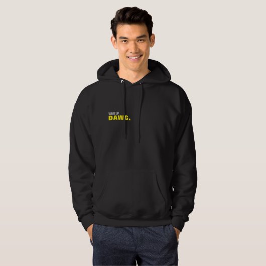 90'S HIPHOP, ALLEEN MANNEN ZWART VOOR & ACHTER HOODIE (Voorkant volledig)