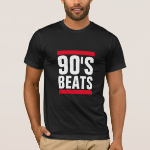90'S HIPHOP BEATS GRAFISCH MANNEN T-SHIRT