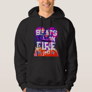 90'S HIPHOP BEATS ON FIRE DJ GRAPHIC HOODIE