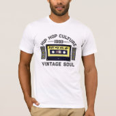 90'S HIPHOP CULTUUR CASSETTE GRAFISCH T-SHIRT (Voorkant)