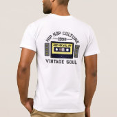 90'S HIPHOP CULTUUR CASSETTE GRAFISCH T-SHIRT (Achterkant)