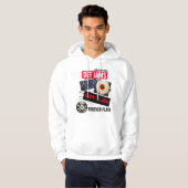 90'S HIPHOP DEF JAMS FOREVER PLAYAGRAPHIC MANNEN HOODIE (Voorkant volledig)