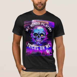 90'S HIPHOP MIJN GEESTEN SPELEN TRUCS SCHEDEL GRAP T-SHIRT