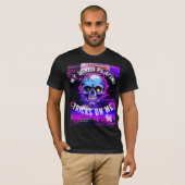 90'S HIPHOP MIJN GEESTEN SPELEN TRUCS SCHEDEL GRAP T-SHIRT (Voorkant volledig)