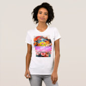 90'S HIPHOP R&B FREE YOUR MIND ABSTRACT GRAPHIC T-SHIRT (Voorkant volledig)