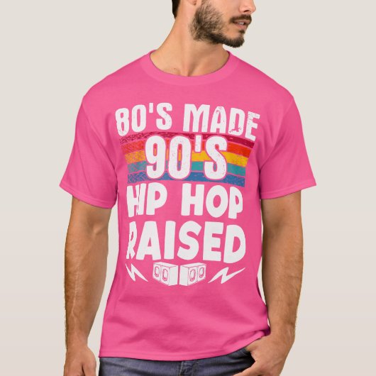 90's hippenkop opgehaald t-shirt (Voorkant)