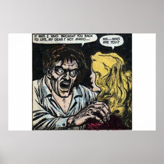 90s Horror strips voor stripverhalen Poster (Voorkant)