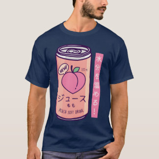 90S Japanse esthetische perzik sap drank Japan leu T-shirt