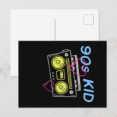 90's Kid Retro Esthetiek Cassetterecorder Briefkaart (Voorkant / Achterkant)