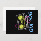 90's Kid Retro Esthetiek Cassettespeler Briefkaart (Voorkant / Achterkant)