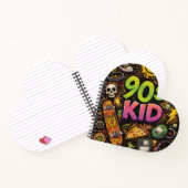 90s Kids Retro Pizza Fun Pattern Notitieboek (Binnen)