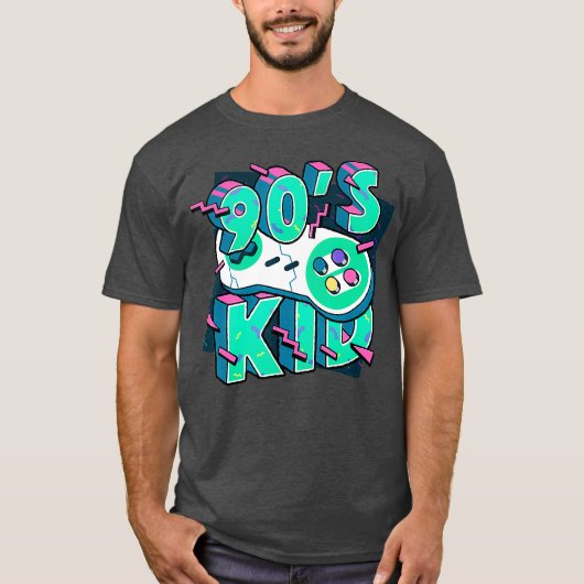 90s Kind Funny Retro Style Video Gaming Graphic T-shirt (Voorkant)