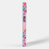 90s Kind Roze Retro Geometrisch Gepersonaliseerd Case-Mate iPhone Case (Achterkant / Rechts)