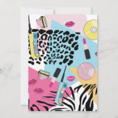 90's Kleurrijke Retro 1990's Verjaardagsfeest Nine Kaart (Achterkant)