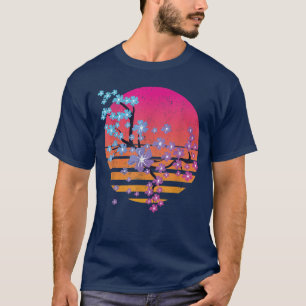 90s Kunst Bloem Japan Sakura Vaporwave Cherr T-shirt