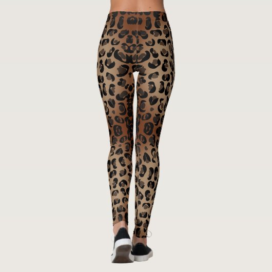 90s Leopard Safari Print Leggings (Achterkant)