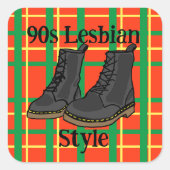90s Lesbian Style Sticker (Voorkant)