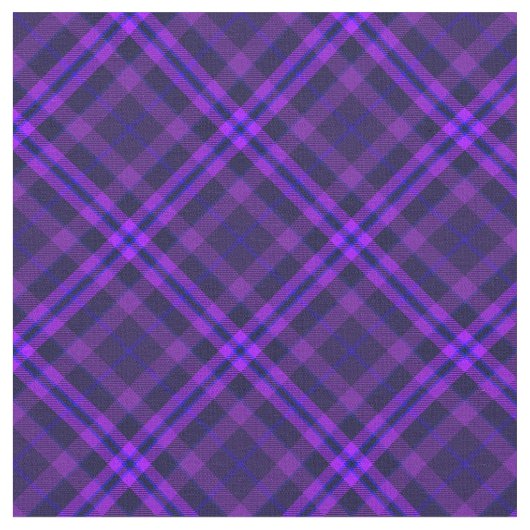 90s Levendig Rutpatroon Abstract Grunge Paars Stof (Close Up)