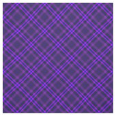 90s Levendig Rutpatroon Abstract Grunge Paars Stof (Swatch)