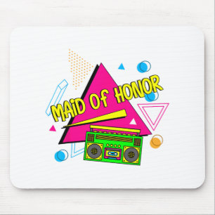 90s Maid Of Honor Bruidsmeisje Bride Squad Retro B Muismat
