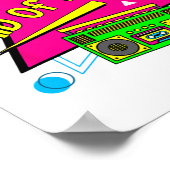 90s Maid Of Honor Bruidsmeisje Bride Squad Retro B Poster (Hoek)