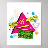 90s Maid Of Honor Bruidsmeisje Bruidsjurk Retro Ba Poster (Voorkant)