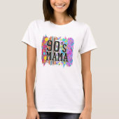 90's Mama Hippie Retro Groovy Kleurrijk Helder T-shirt (Voorkant)