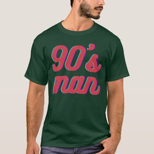 90s man gele jongen t-shirt (Voorkant)