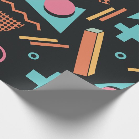90s Memphis Pattern Cadeaupapier (Hoek)