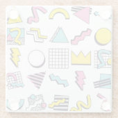 90's Memphis: Pop Design Elements. Glazen Onderzetter (Achterkant)