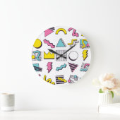 90's Memphis: Pop Design Elements. Grote Klok (Huis)