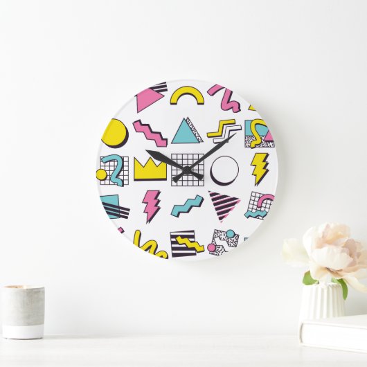 90's Memphis: Pop Design Elements. Grote Klok (Huis)