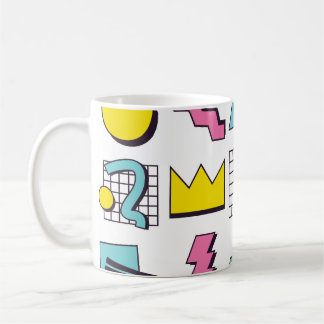 90's Memphis: Pop Design Elements. Koffiemok