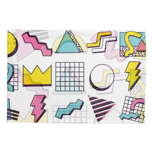 90's Memphis: Pop Design Elements. Kussensloop (Achterkant)