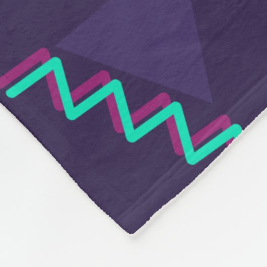  90s Memphis-Stijl Patroon Fleece Deken (Hoek)
