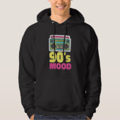 90's Mood Cassette Tape Boombox Nineties Music Ret Hoodie (Voorkant)