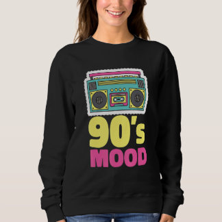 90's Mood Cassette Tape Boombox Nineties Music Ret Trui