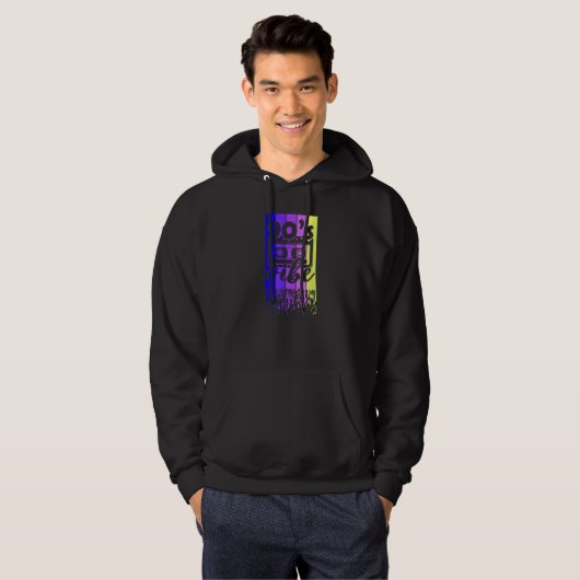 90s Music Vibe Retro Cassette Great Throwback Hoodie (Voorkant volledig)
