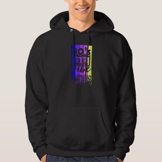 90s Music Vibe Retro Cassette Great Throwback Hoodie (Voorkant)