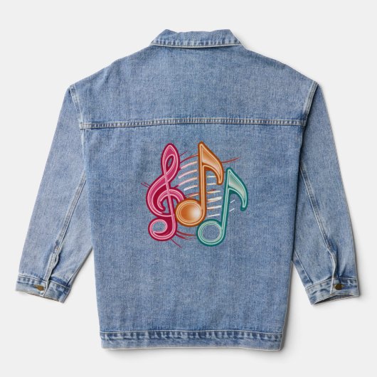 90's Muziek Denim Jacket (Achterkant)